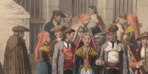 Un mariage sortant de l'église