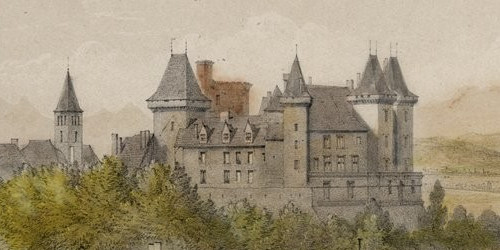 Pau : Vue générale prise de la Route de Bayonne. Bibliothèque patrimoniale de Pau, cote 240158