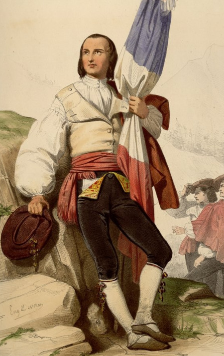 Halte de la Garde Nationale de la Vallée d’Ossau, par E. Devéria