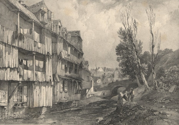 Pont de la Fontaine à Pau, par Jacottet