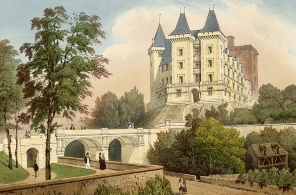 Vue du Château de Henry IV. Tome 1, page 85 en regard