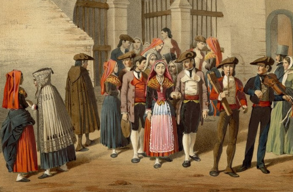 Un mariage sortant de l'église