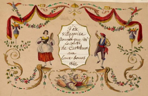 Fête villageoise donnée par le Comte de Castelanne
